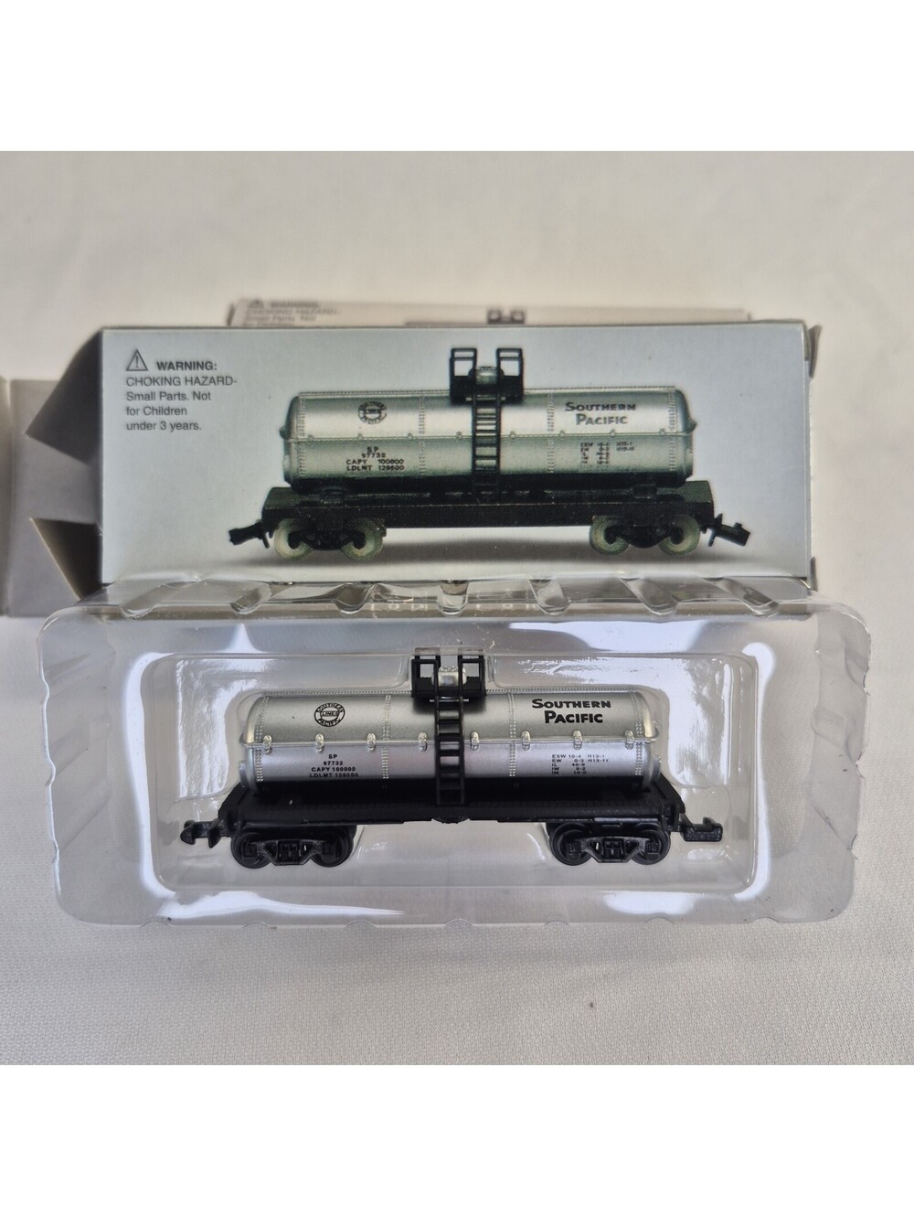 Southern Pacific Tank Car Scale 3.5" x 1.5" SP 97732 with Box